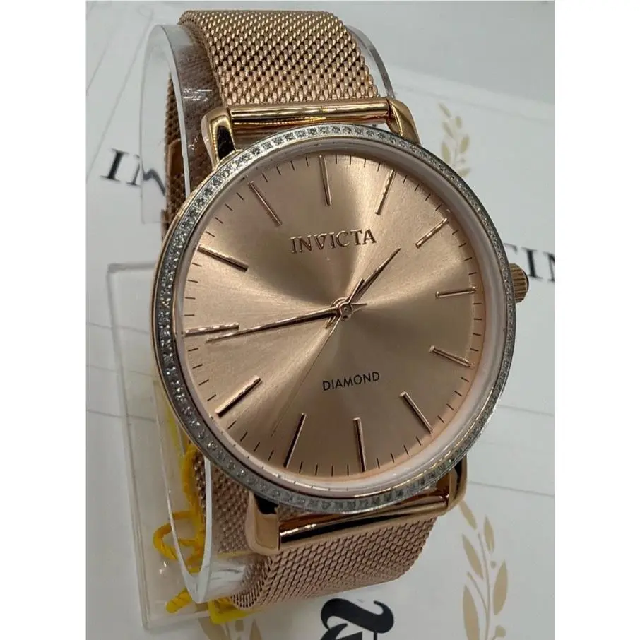 Elite Diamond 0.32 Carat Diamond Womrn`s Watch - 38mm Rose Gold 48749 by Invicta