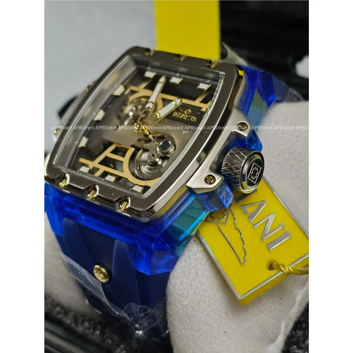 Invicta - 54.6mm Automatic - Ghost Bridge Mechanical Mvmnt Skeleton Mens Watch
