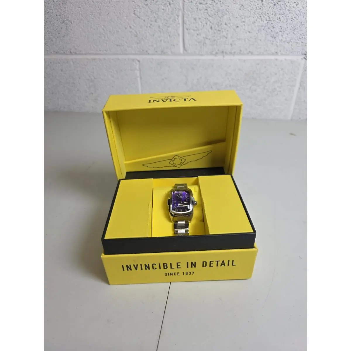 Women`s Stainless Steel Lupah Limited Edition Purple Dial Quartz Watch by Invicta