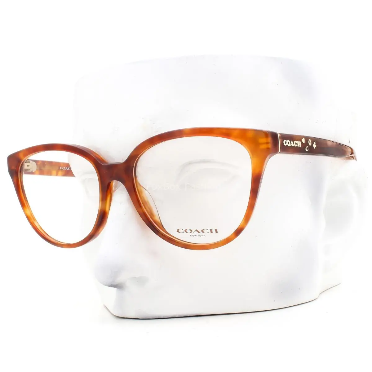Coach Eyeglasses HC 6234U 5774 Glasses Caramel Brown Tortoise 53mm with Case