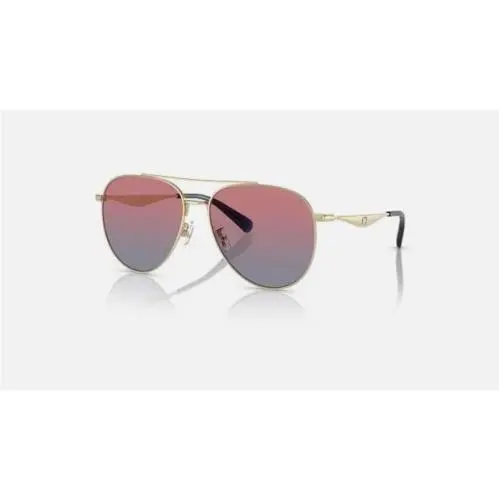 Coach Sunglasses Women`s HC7169 90050Q 57 Gold Frame Pink Lens