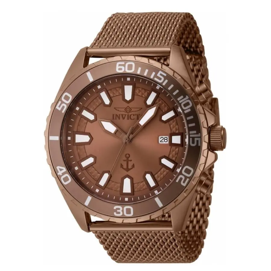 Invicta Ocean Voyage Quartz Brown Dial Men`s Watch 46273