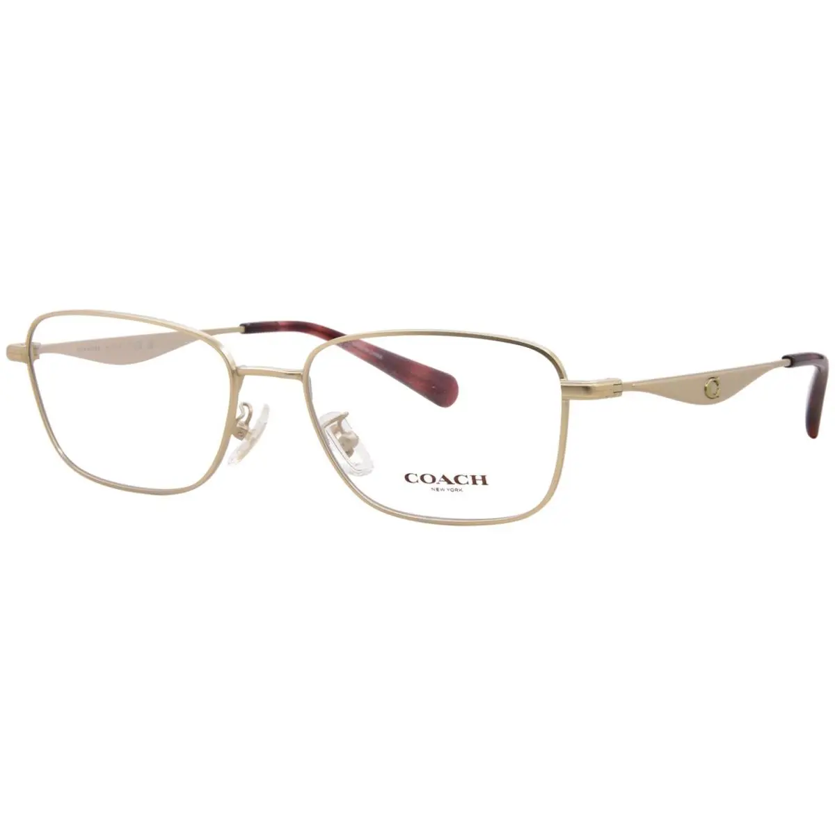 Coach HC5204 9005 Eyeglasses Men`s Satin Light Gold Full Rim 56mm