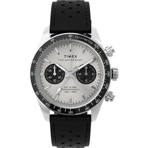 Timex TW2Y19300 Waterbury Heritage Chronograph Watch