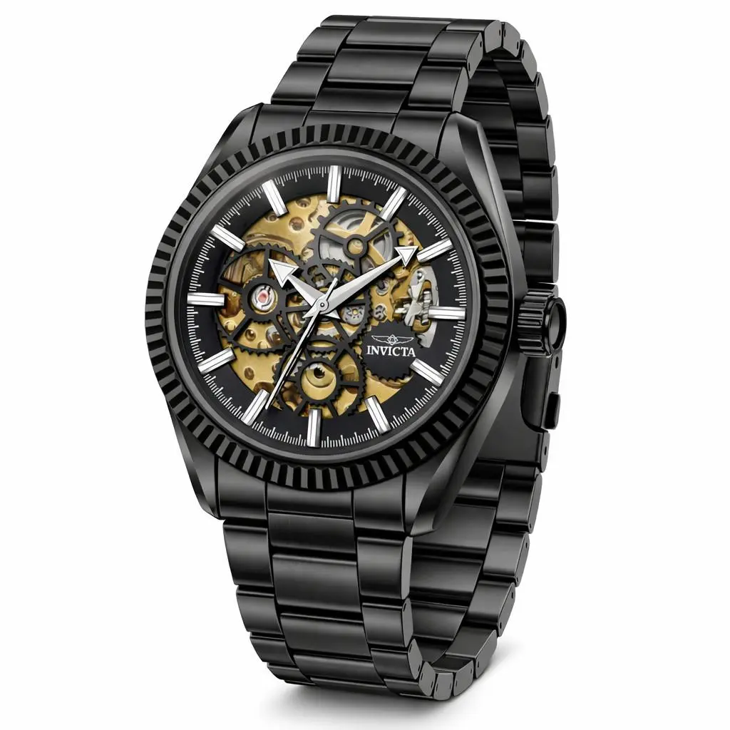 Invicta 69754 Objet D`art Glyph Automatic 43mm Black Men`s Watch