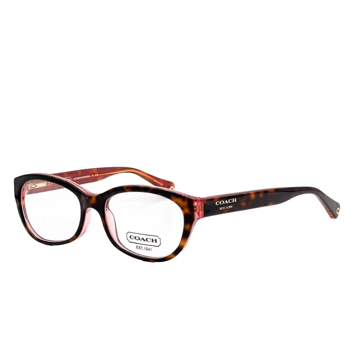 Coach HC6041 5115 51 Tortoise Pink Optical Eyeglasses Frame 51-16