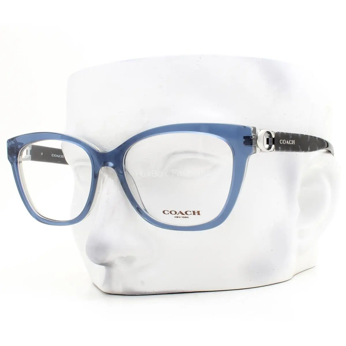 Coach Eyeglasses HC 6120 5787 Glasses Polished Transparent Blue 54mm with Case