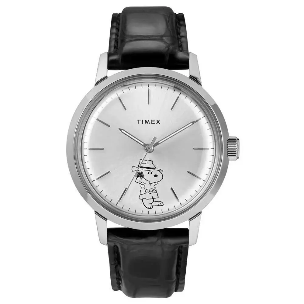 X Peanuts Secret Agent Marlin Automatic 40mm Watch TW2U99500 by Timex