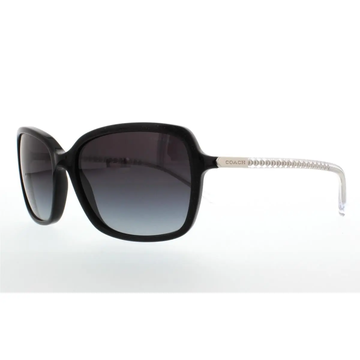 Coach HC8152 532711 57 Black Glitter/crystal Sunglasses 57-17
