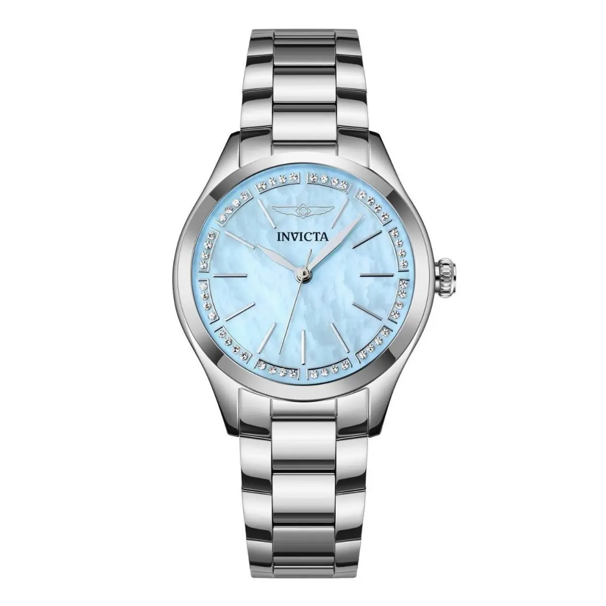 Celestial Women`s Silver Tone Watch 33mm Blue Metal Dial Jewels 70416 by Invicta