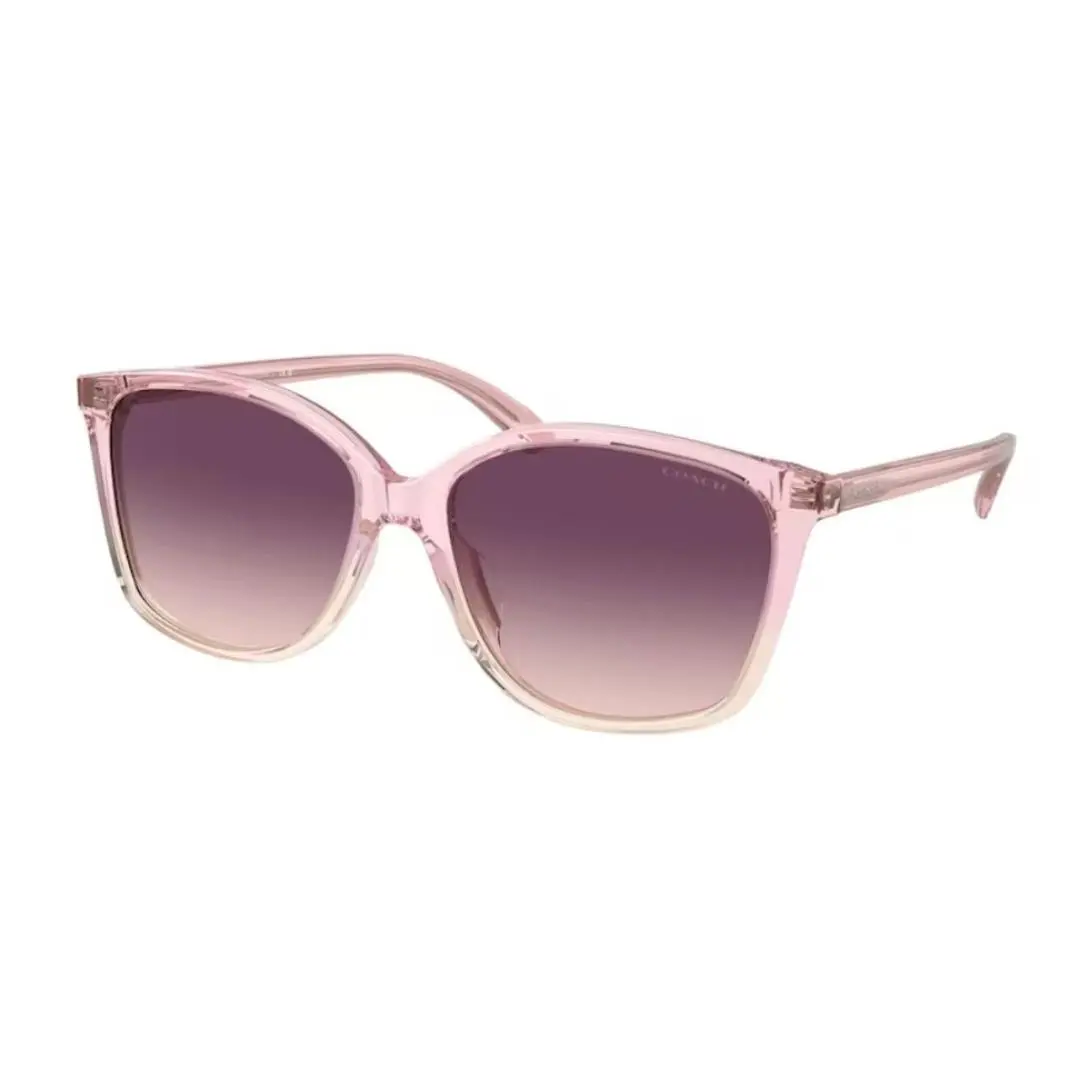Coach Sunglasses Polished Milky Buff Pink Gradient HC8361U 57387W 57