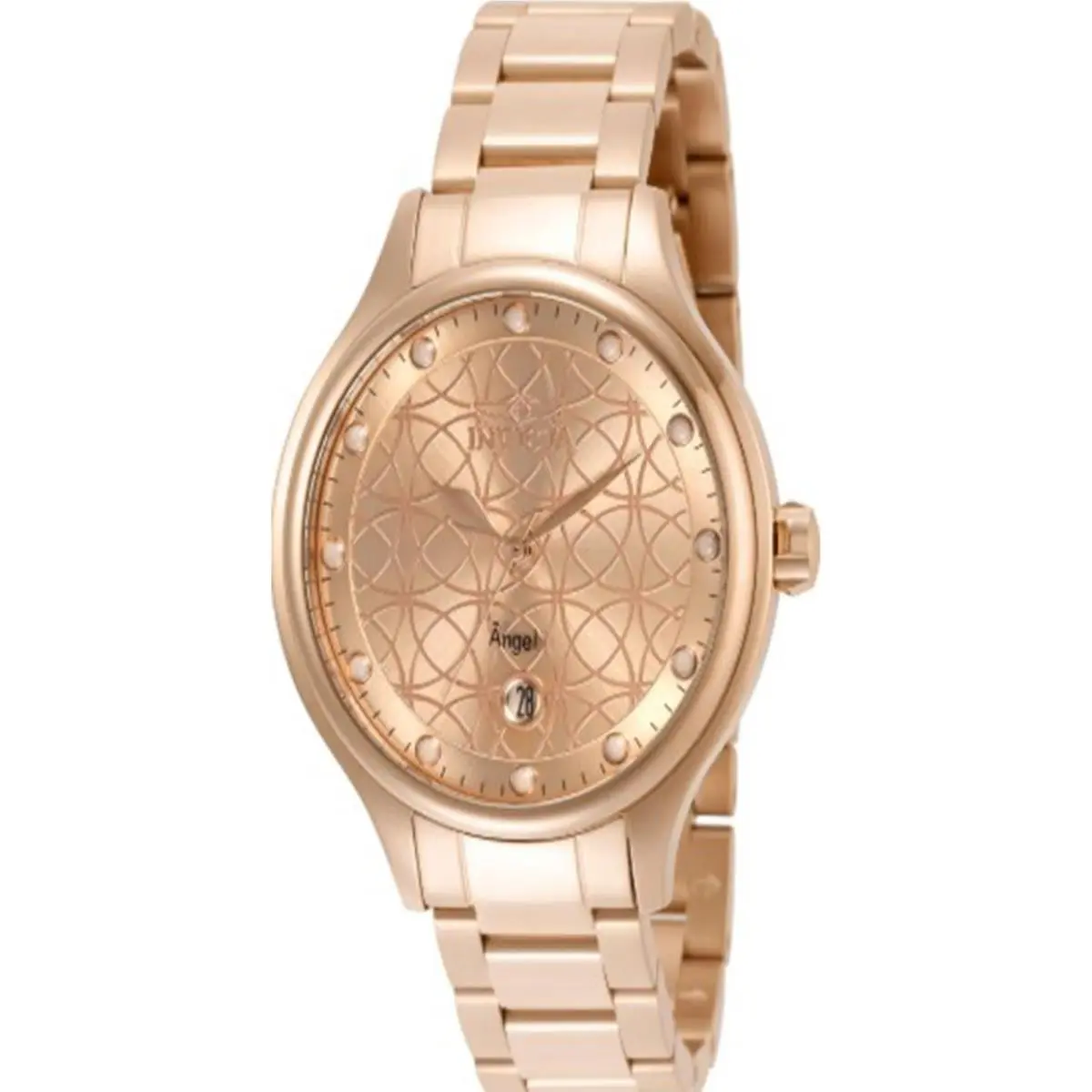 Women`s 35826 Angel Quartz PC32 Rose Gold Dial Watch by Invicta