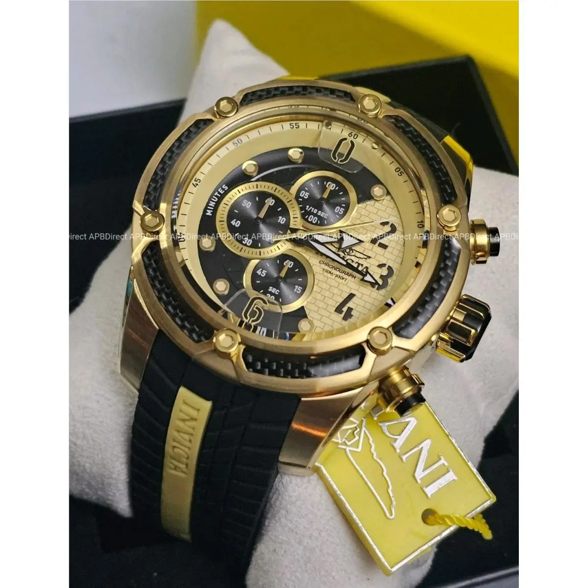 Invicta – S1 Rally - Carbon Fiber Chronograph Flame-fusion Crystal Mens Watch