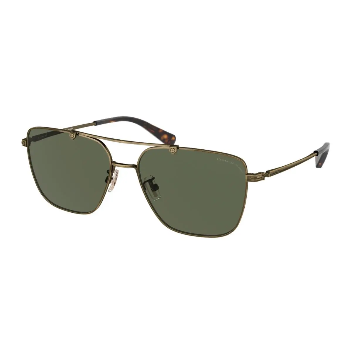 Coach Shiny Light Gold HC7137 93339A 57 57/16 145mm Sunglasses