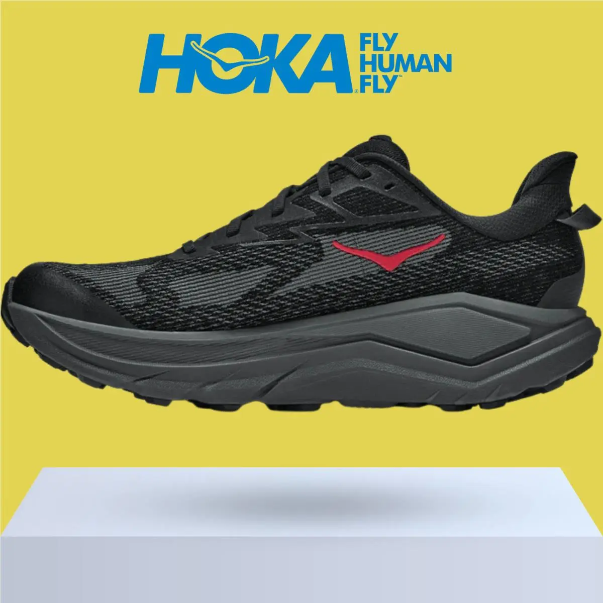 Hoka shoes - Hoka One One Challenger 8 - Black/Outer Orbit 10