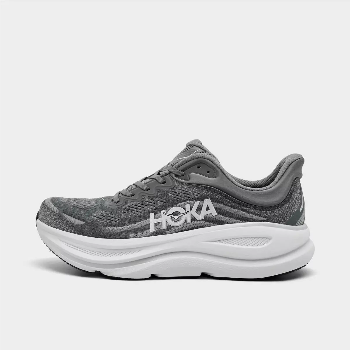 Men`s Hoka Bondi 9 Running Shoes Asteroid/silver 1162011 033