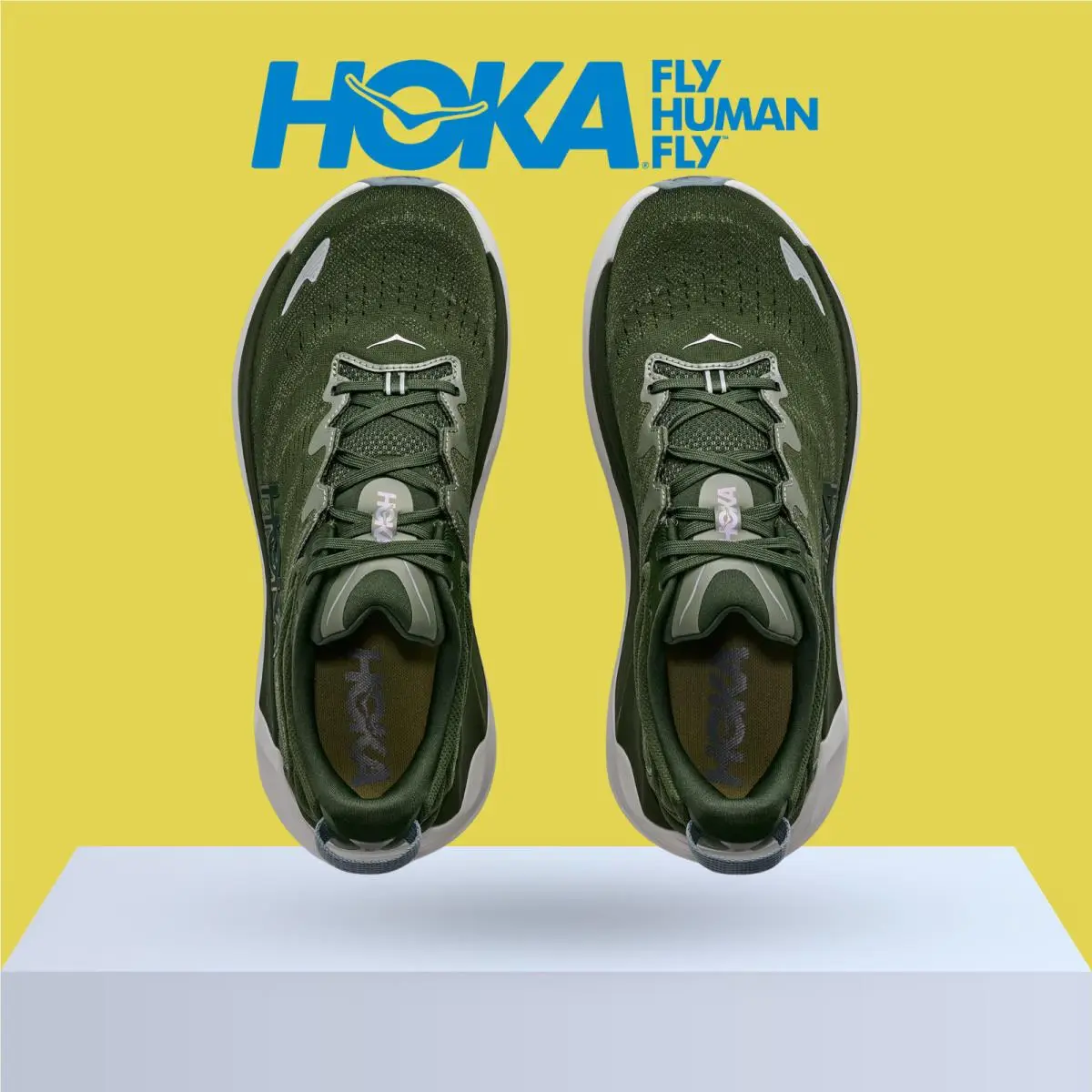 Hoka shoes - Hoka One One Gaviota 6 - Baby Kale/Nettle Leaf 12