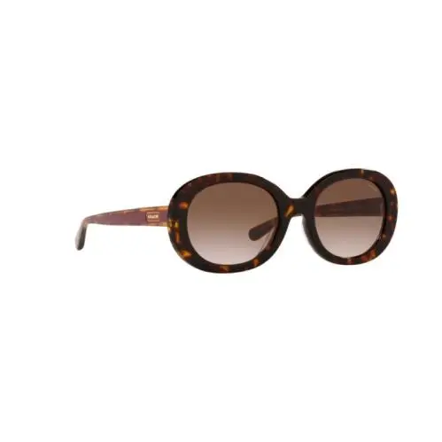 Coach HC8337F 512013 Havana Purple Gold Sunglasses 55-20