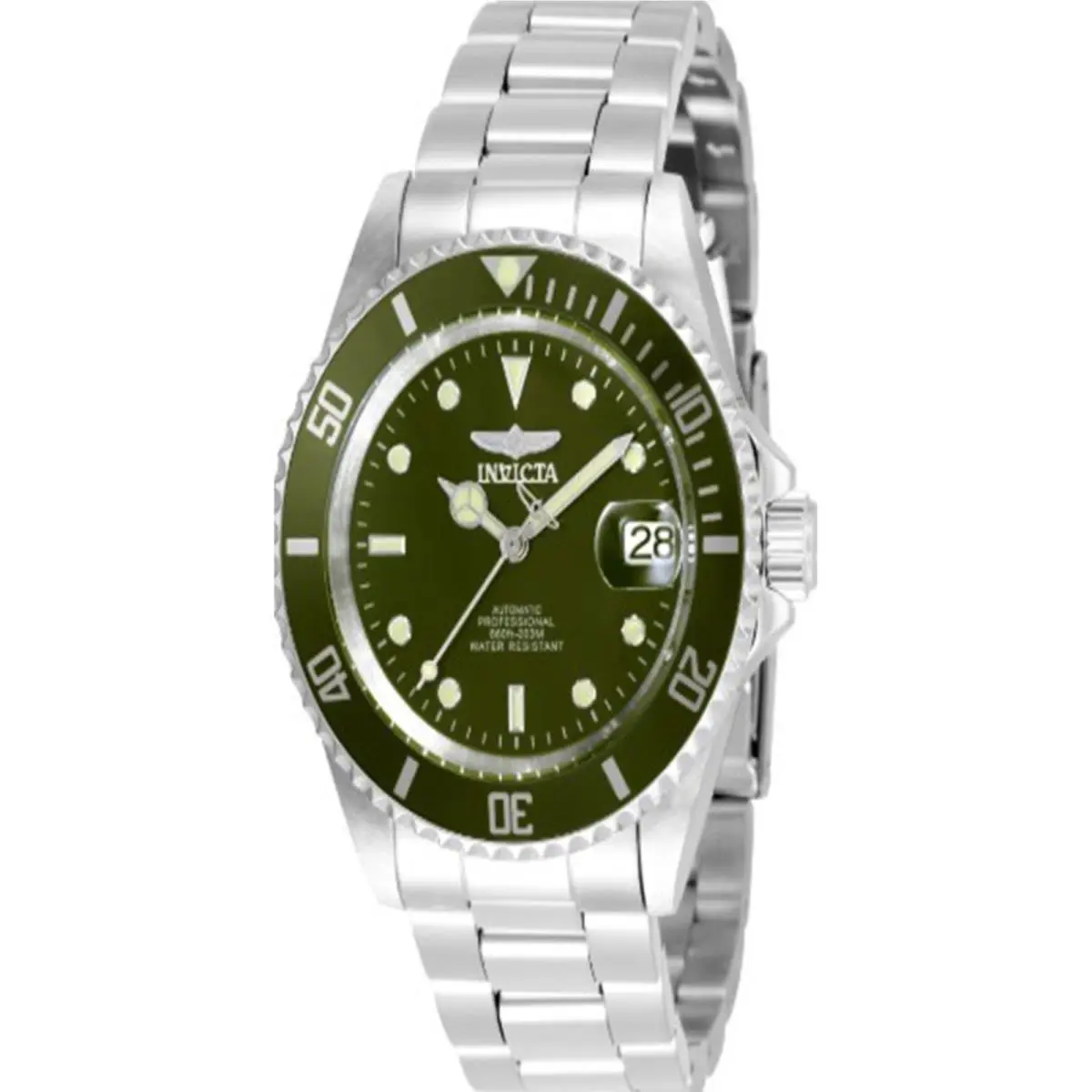 Invicta Men`s 35690 Pro Diver Automatic 3 Hand Military Green Dial Watch
