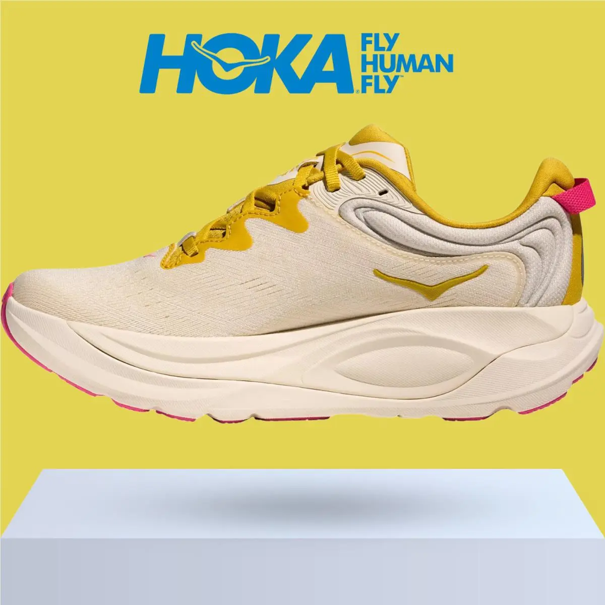 Hoka shoes - Hoka One One Gaviota 6 - Birch/Yellow Gold 0