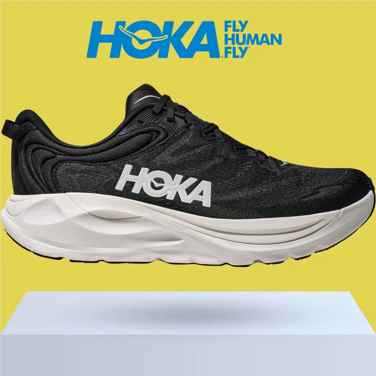Hoka shoes - Hoka One One Gaviota 6 - Birch/Yellow Gold 9
