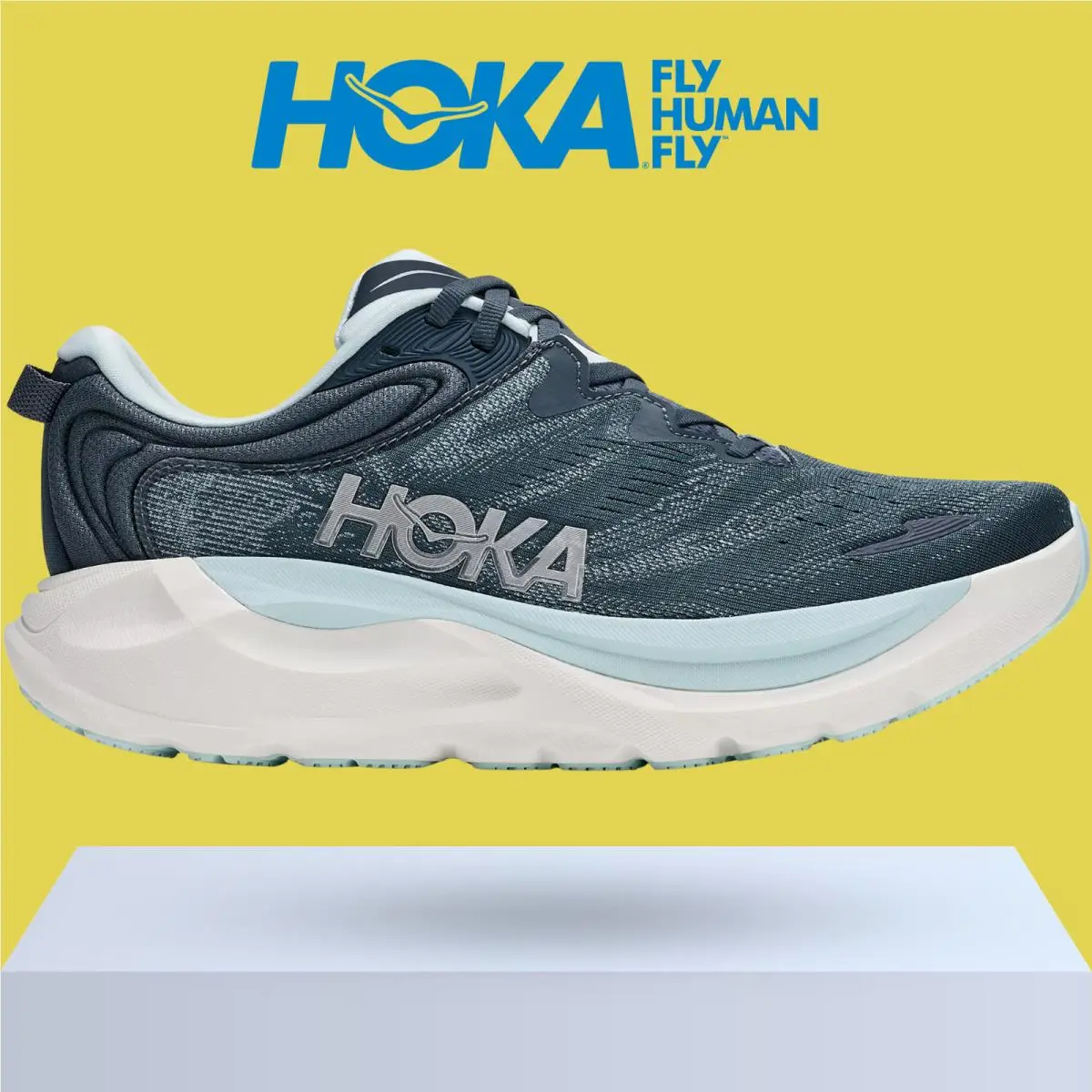 Hoka shoes - Hoka One One Gaviota 6 - Birch/Yellow Gold 39