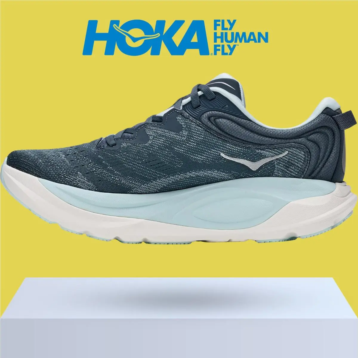 Hoka shoes - Hoka One One Gaviota 6 - Birch/Yellow Gold 40