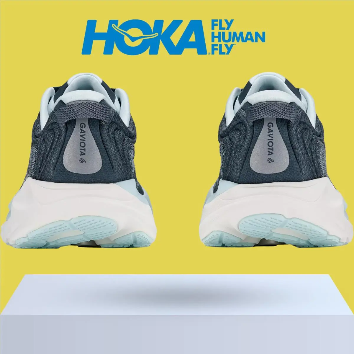 Hoka shoes - Hoka One One Gaviota 6 - Birch/Yellow Gold 41
