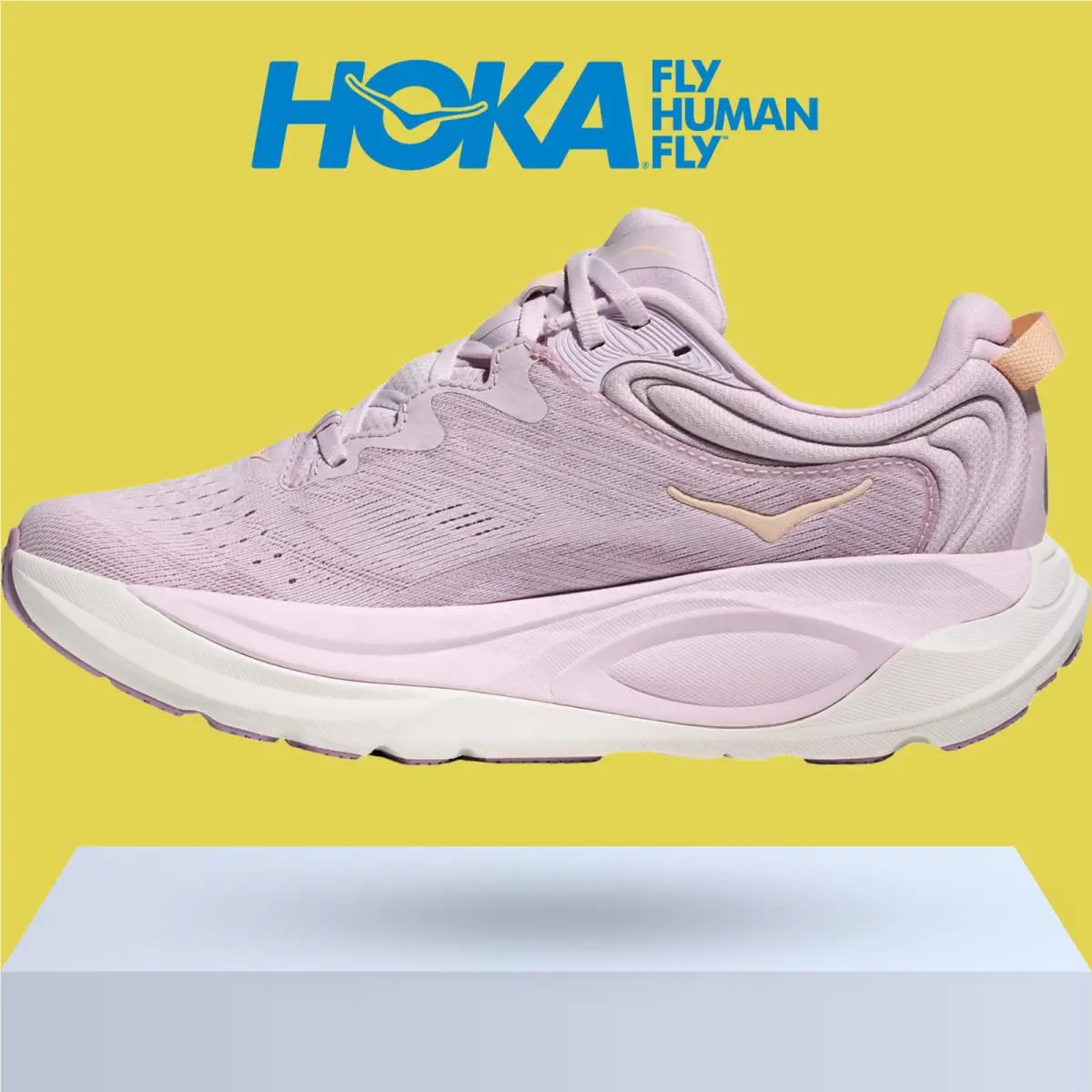 Hoka shoes - Hoka One One Gaviota 6 - Birch/Yellow Gold 15