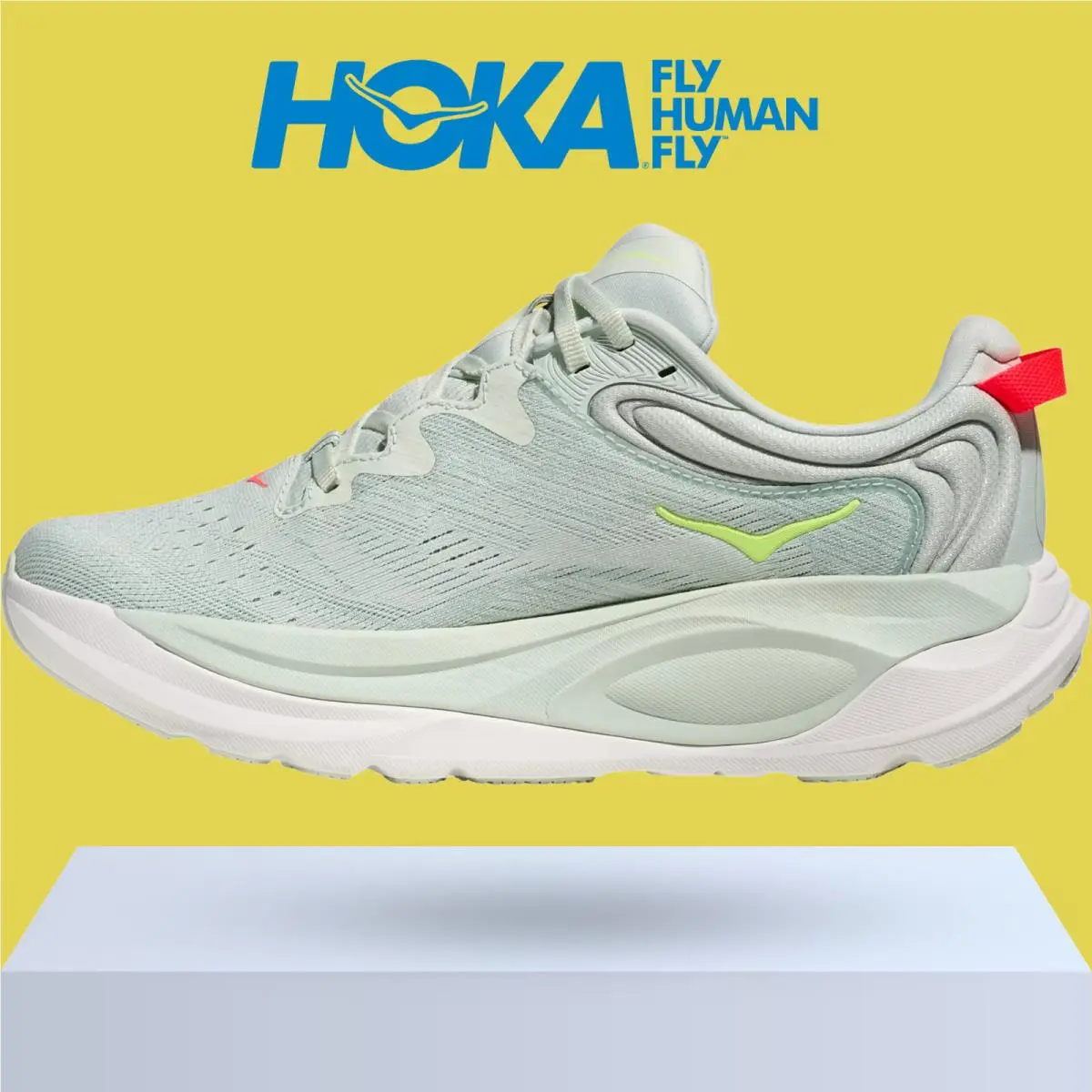 Hoka shoes - Hoka One One Gaviota 6 - Birch/Yellow Gold 25