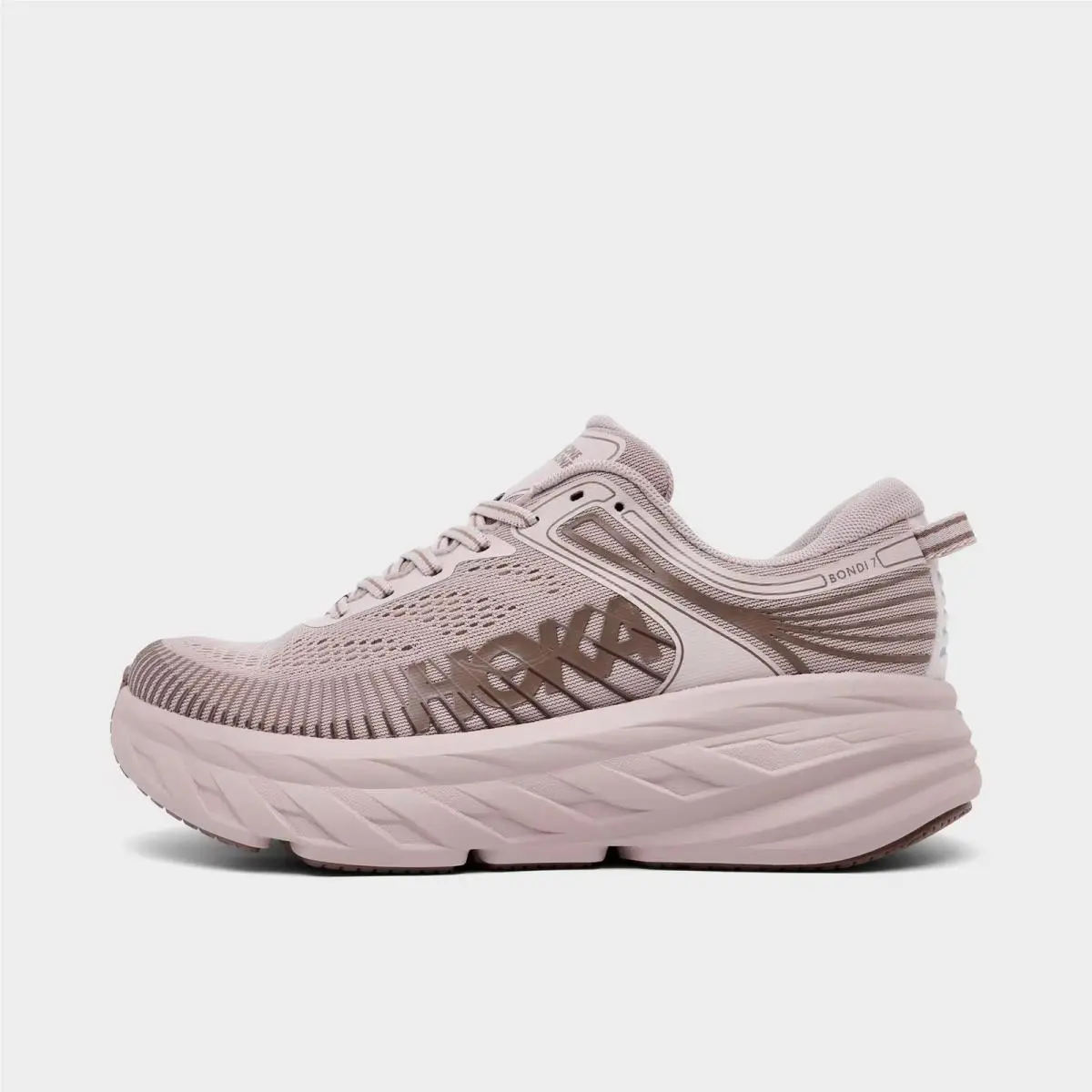 Women`s Hoka Bondi 7 Running Shoes Date Sugar/date Syrup 1110519 681