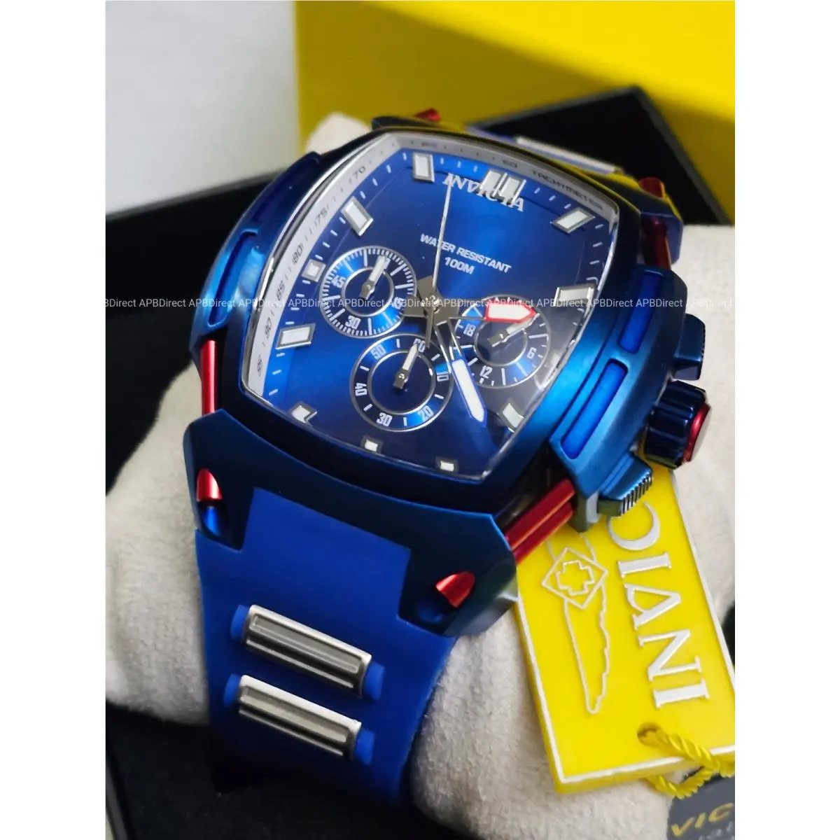 Invicta - S1 Rally - Diablo - Tounneau Blue Red Silver Chronograph Mens Watch