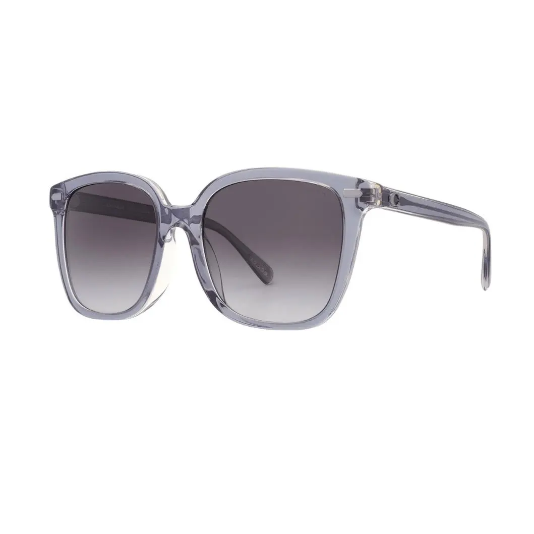 Coach Grey Gradient Square Ladies Sunglasses HC8381F 57808G 56