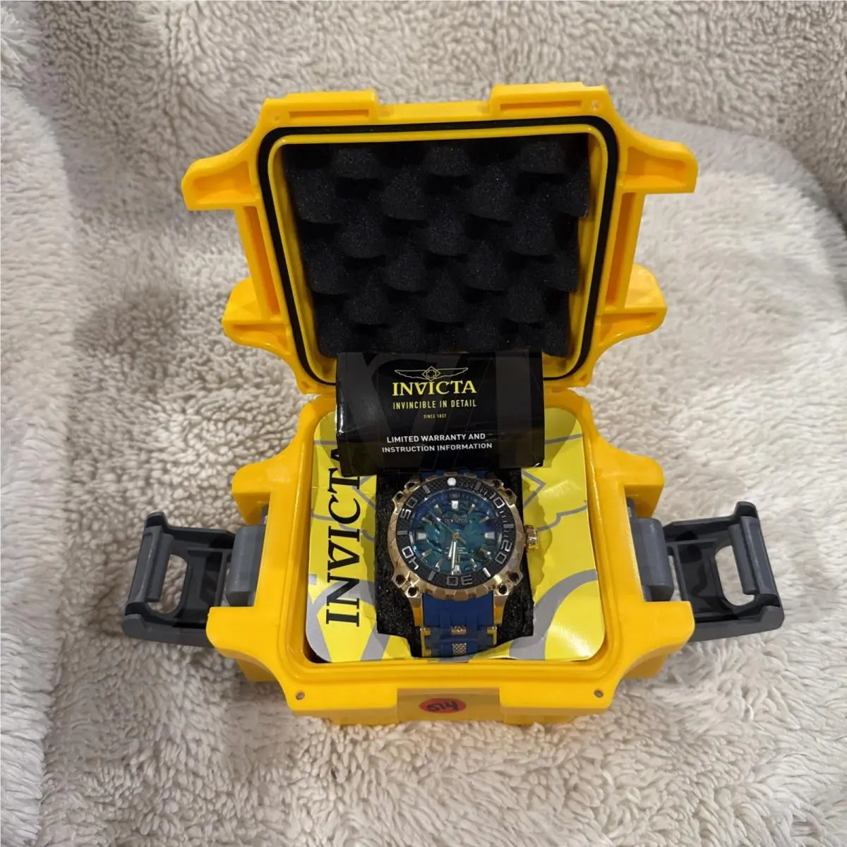 Invicta Sea Spider 43176 Men`s Quartz Watch - 53mm Mother Of Pearl Seascape Gold