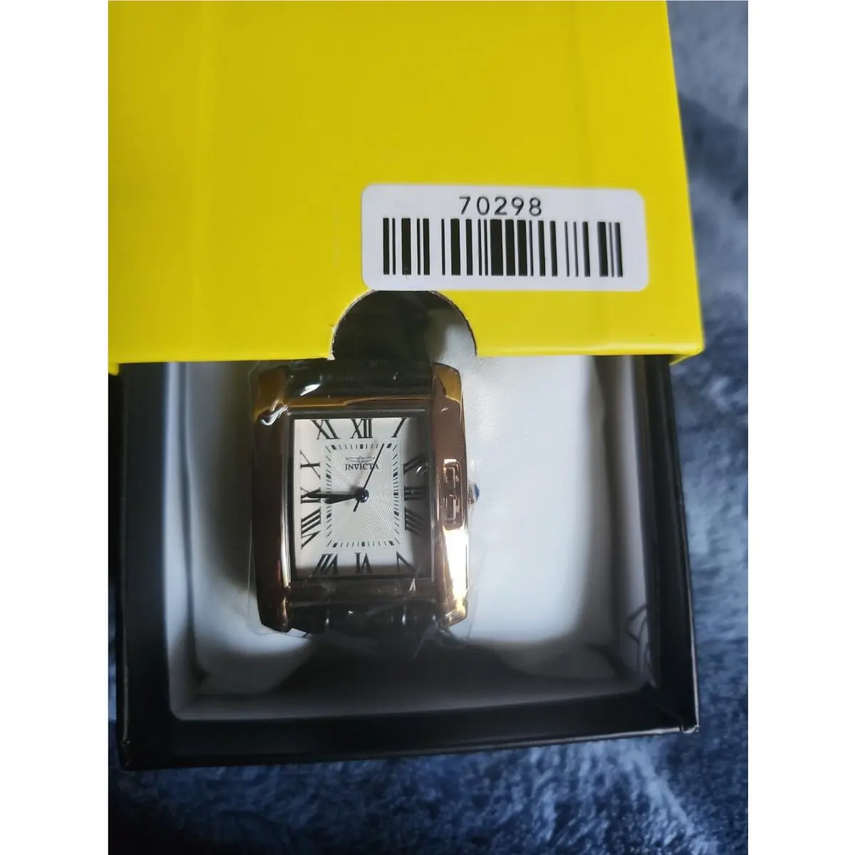 Womens Watch 70298 Black Leather Band by Invicta