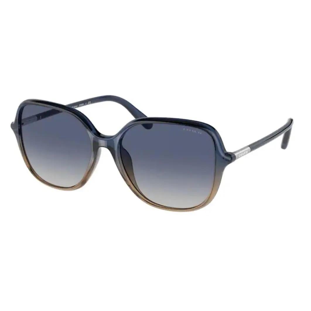 Coach Sunglasses HC8344U 548914 55 Polished Blue Logo W/case Display