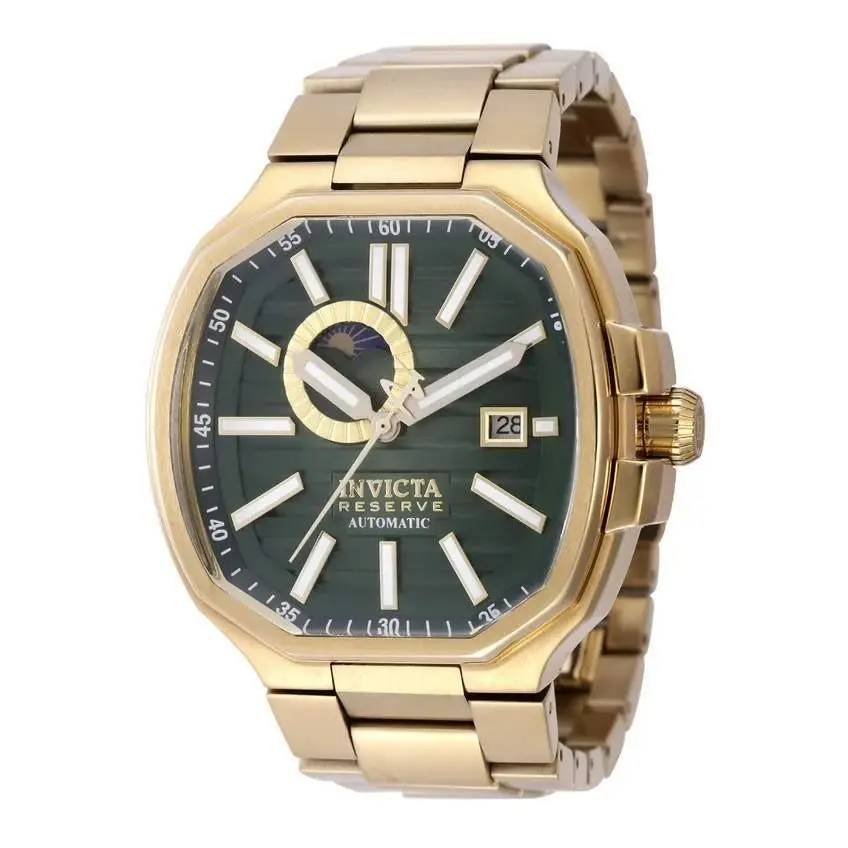 Invicta Reserve Objet D Art Louvera Automatic Men`s Watch - 45mm. Gold 45576