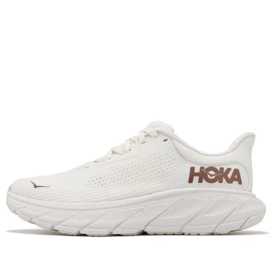 Hoka One One Arahi 7 Women Running Shoes Size 7.5 B White Rose Gold 1147851 /bsg