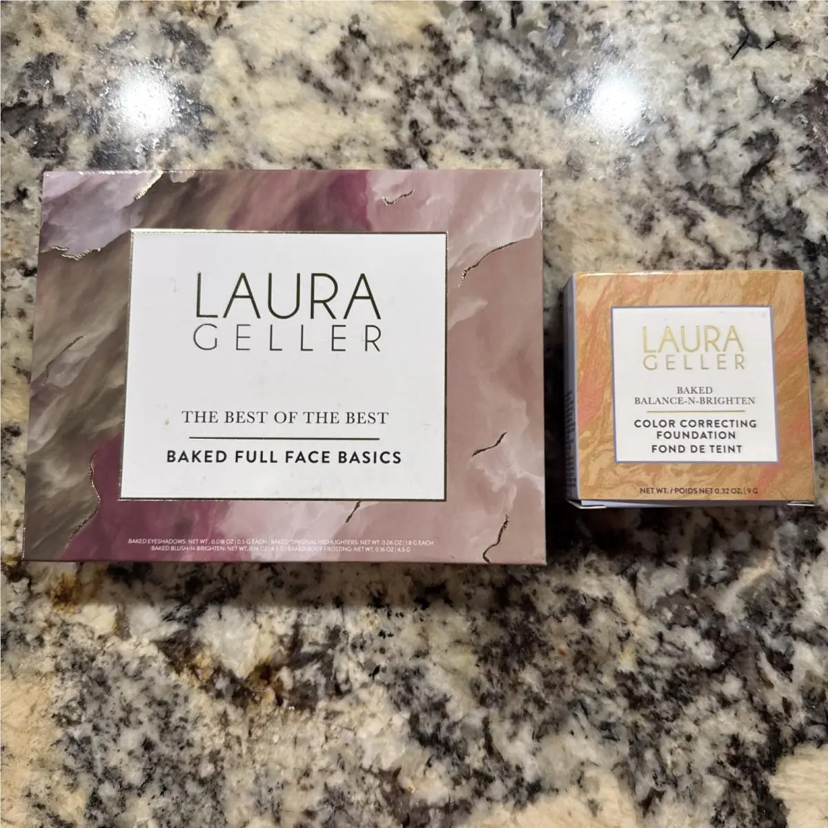 Baked Full Face Basics Palette Oyster Sunstone Almond Porcela by Laura Geller
