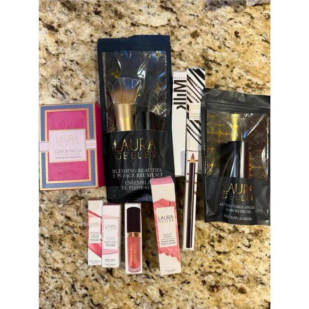 Milk - Makeup Bundle 10 Items Face Eyes Lips by Laura Geller