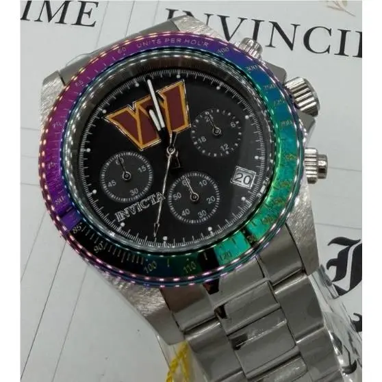 Invicta Nfl Washington Commanders Men`s Watch - 40mm Steel 44985
