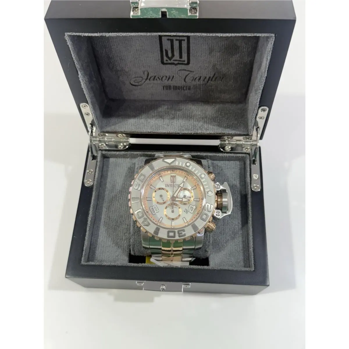 Invicta Reserve Jason Taylor LE 00/99 58mm Mop Dial Gunmetal/rose Gold w/ Box