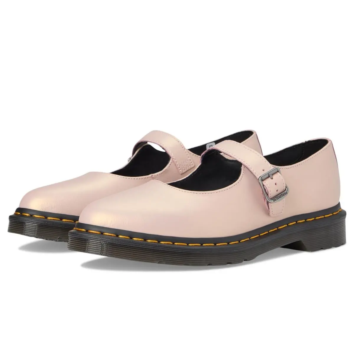 Dr. Martens Elphie Flats Women`s US 7 Light Pink Leather Mary Jane ZOGG3603