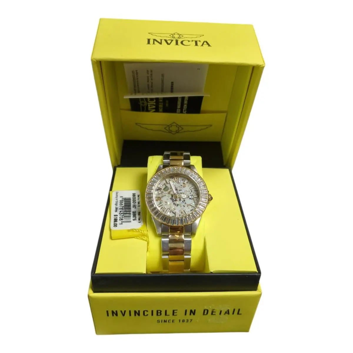 Invica Women`s Angel Lady Stain Steel Wristwatch Mother of Pearl/abalone Dial by Invicta