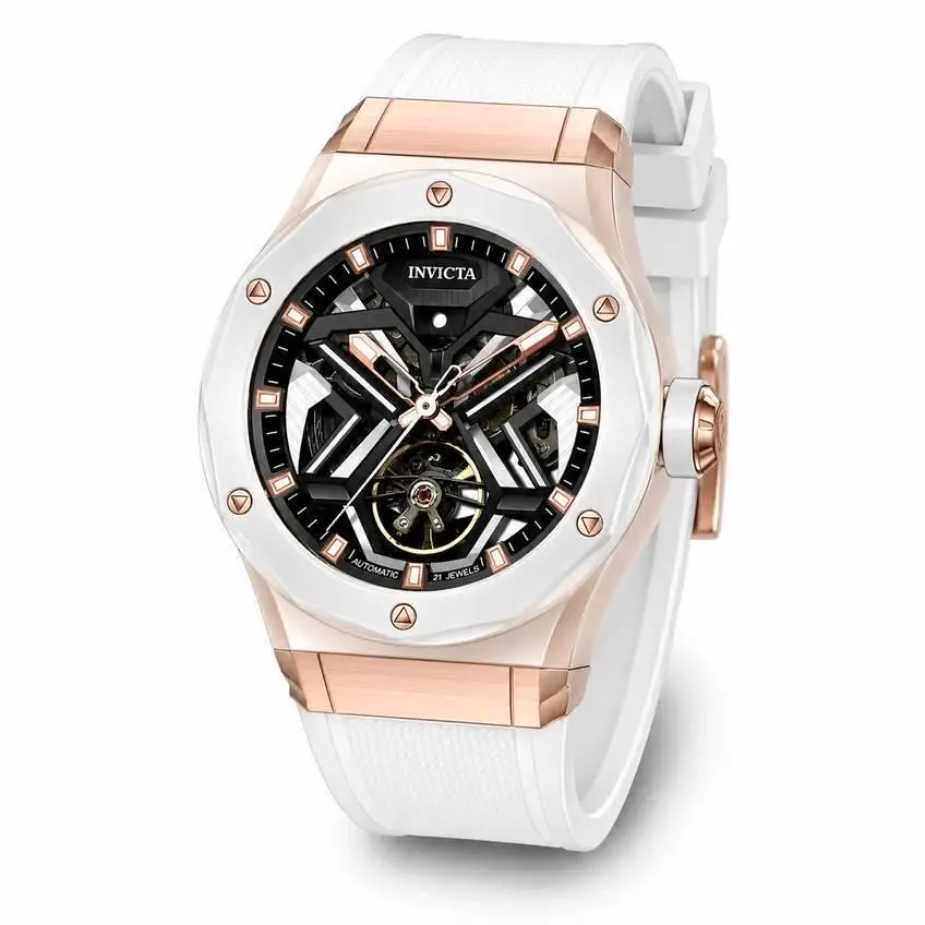 Invicta Celestial Orbitha Automatic Men`s Watch - 45mm White Strap 70106