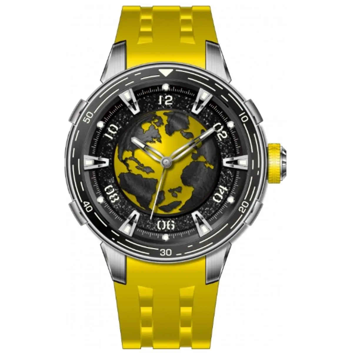 Invicta 70114 Objet D`art Aphelior Automatic 40.2mm Yellow Men`s Watch