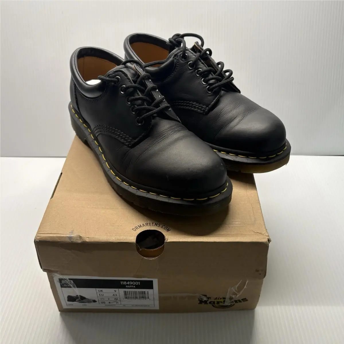 8053 Oxford Shoes Black Nappa Leather Lace-up Men’s 10 / Women’s 11 by Dr. Martens