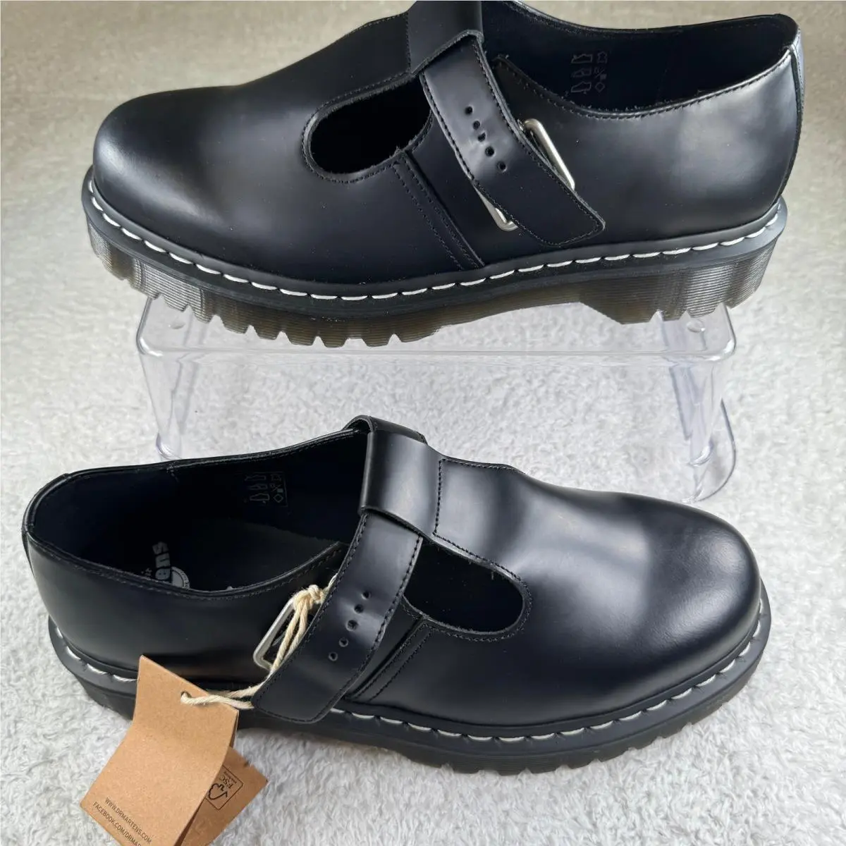 Polley Bex WS Men 11 Black Platform Mary Jane Shoes by Dr. Martens