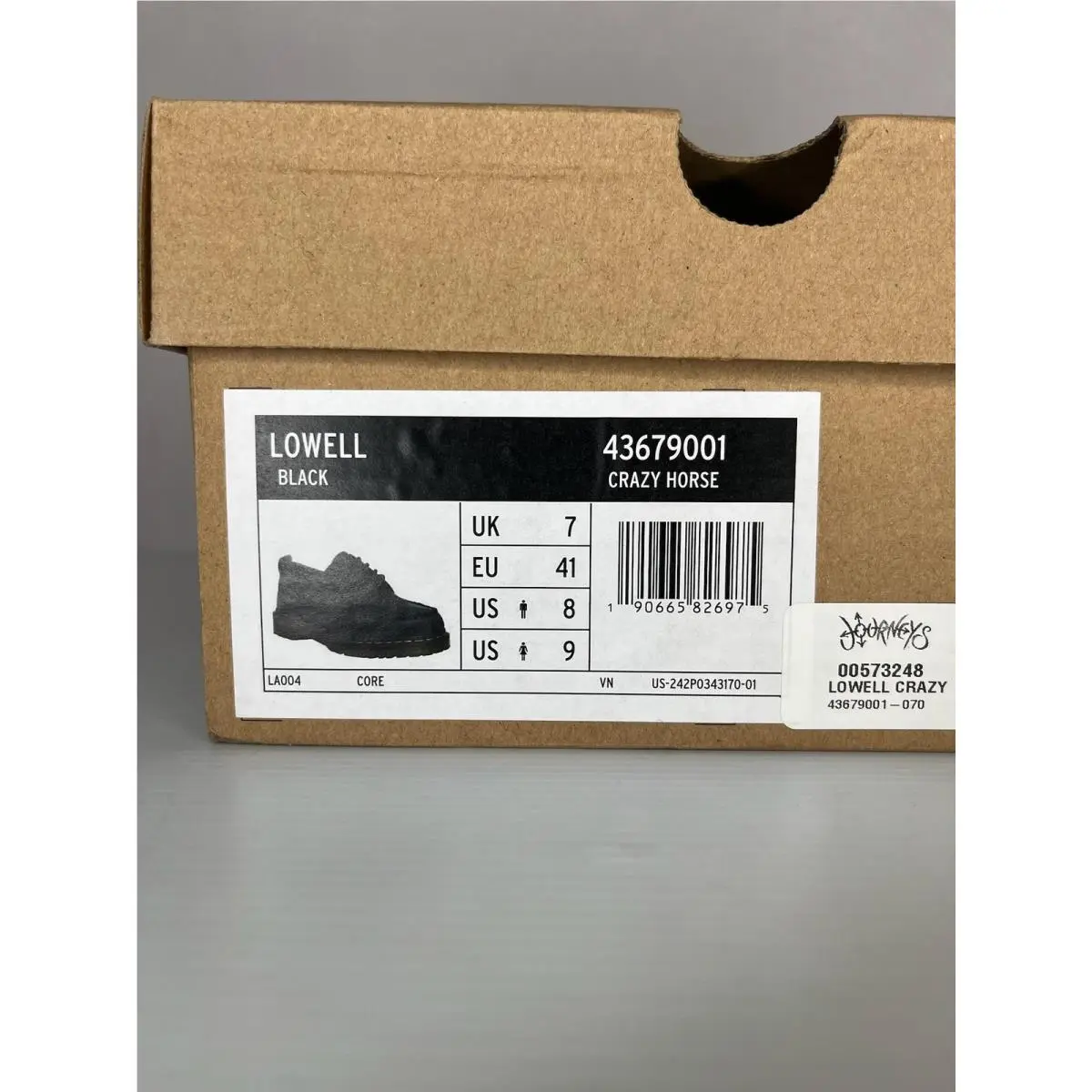 Dr. Martens shoes - Dr. Martens Lowell Crazy Horse - Black 6