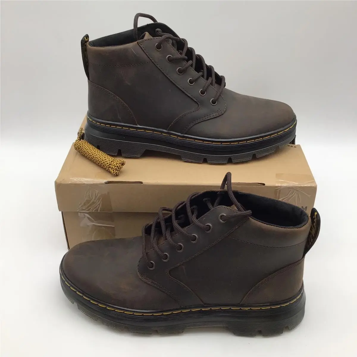Dr Martens Bonny Leather Dark Brown Crazy Horse Chukka Boots Mens Size 10 by Dr. Martens